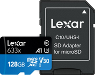 Kartë memoristike Lexar 633x MicroSDHC 128 GB Class 10 U3 A1 V30 (LSDMI128BB633A) Kartë memoristike Lexar 633x MicroSDHC 128 GB Class 10 U3 A1 V30 (LSDMI128BB633A)