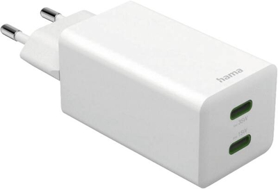 Karikues Hama Fast Charge+Kabllo 1m, 35W, i bardhë