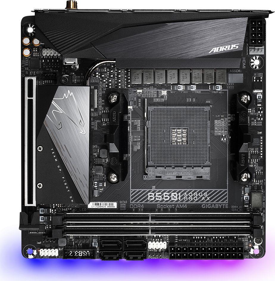 Pllakë amë Gigabyte B550I Mini ITX, AMD B550