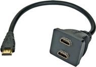 Përshtatës PremiumCord HDMI HDMI x2, 0.3m, i zi Përshtatës PremiumCord HDMI HDMI x2, 0.3m, i zi