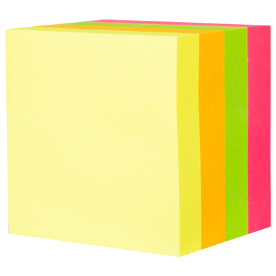 Postit DELI 51x51 400fl neon mix a03303 1/6