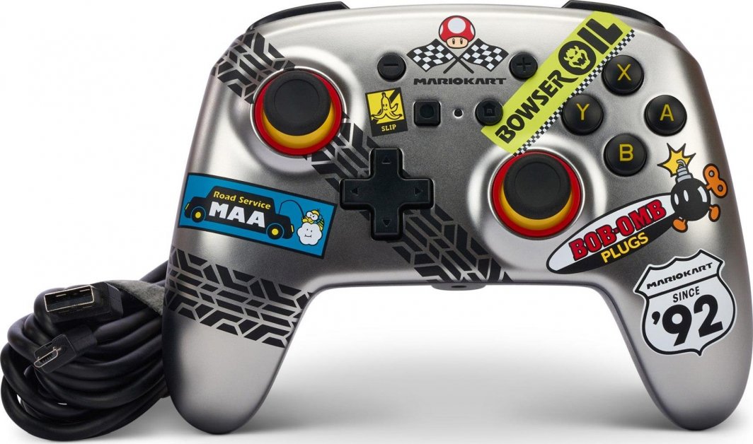 Kontroller PowerA Enhanced Mario Kart, me kabllo, shumëngjyrësh
