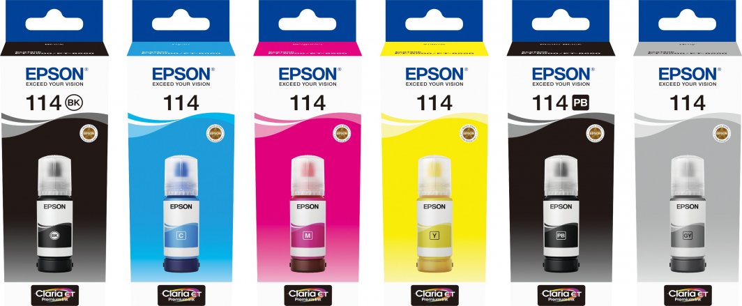 Ngjyrë printeri Epson 114 EcoTank, 70ml, e verdhë