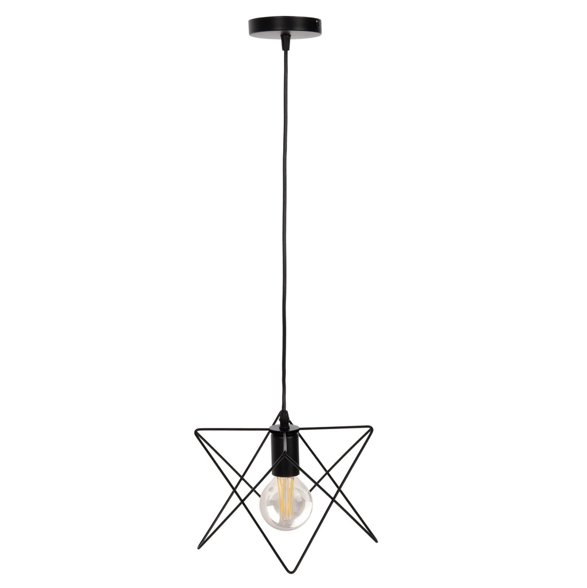 Llambë e varur tavani 18x17x120Hcm (HM4075), zezë