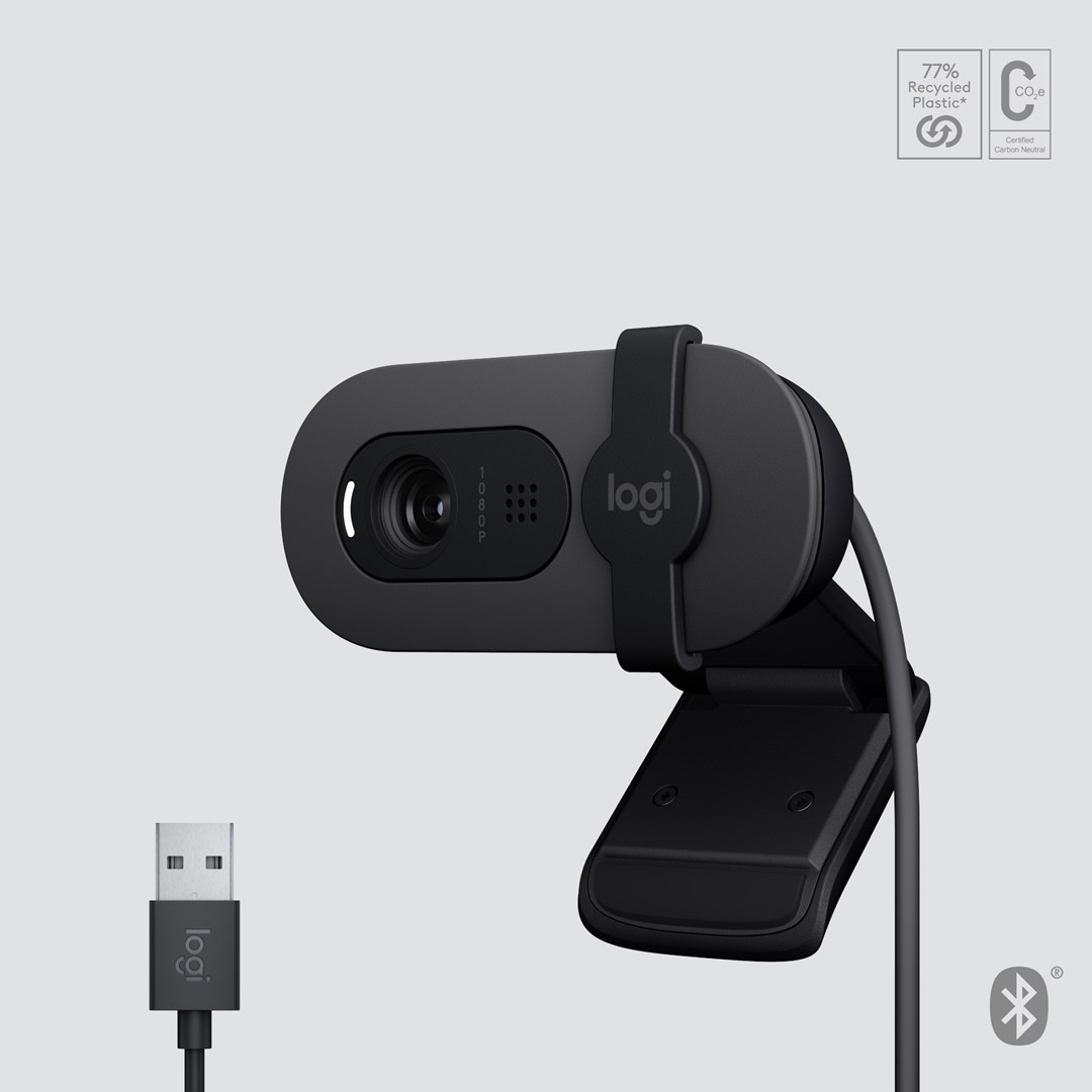 Web kamerë Logitech Brio 105 2 MP, e zezë