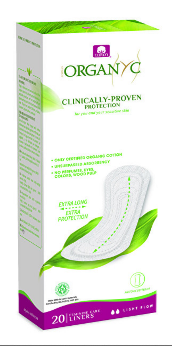 Peceta higjienike Organyc Maxi Organic, 20 copë 