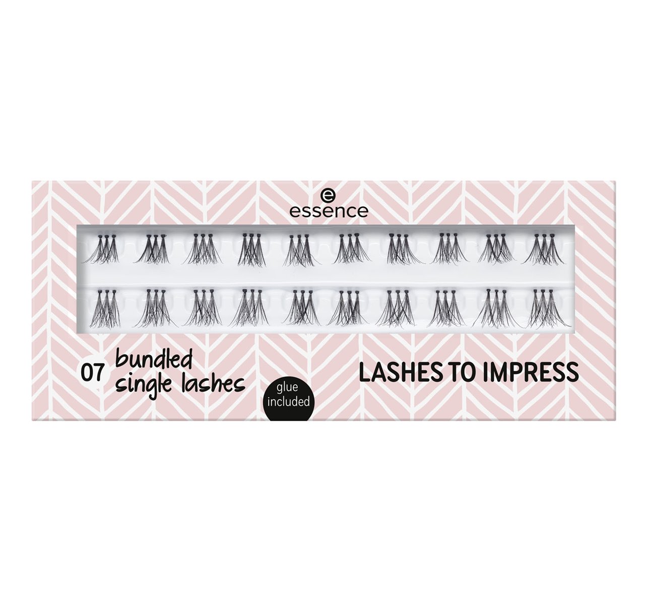 Qerpikë artificial Essence Lashes To Impress, 07 Bundled Single Lashes, 20 copë