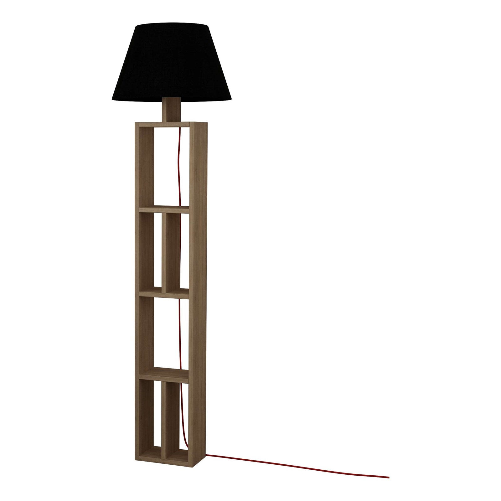 Llambë Decortie Giorno (164 cm), kafe e hapur / zezë