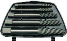 Set nxjerrëse për vida të thyera Teng Tools (11693-0108), 5 copë, të zeza