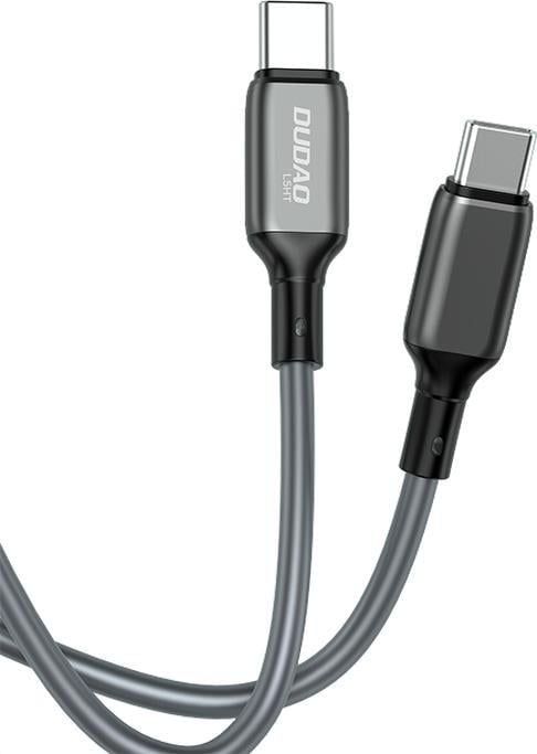 Kabllo Dudao USB USB- B - USB-C 1 m, e argjendë