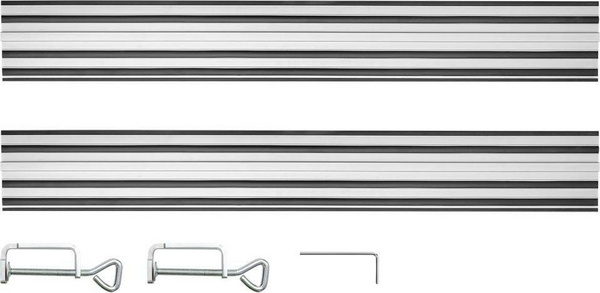 Set shina udhëzuese, bashkues dhe kapëse Graphite, të argjendta