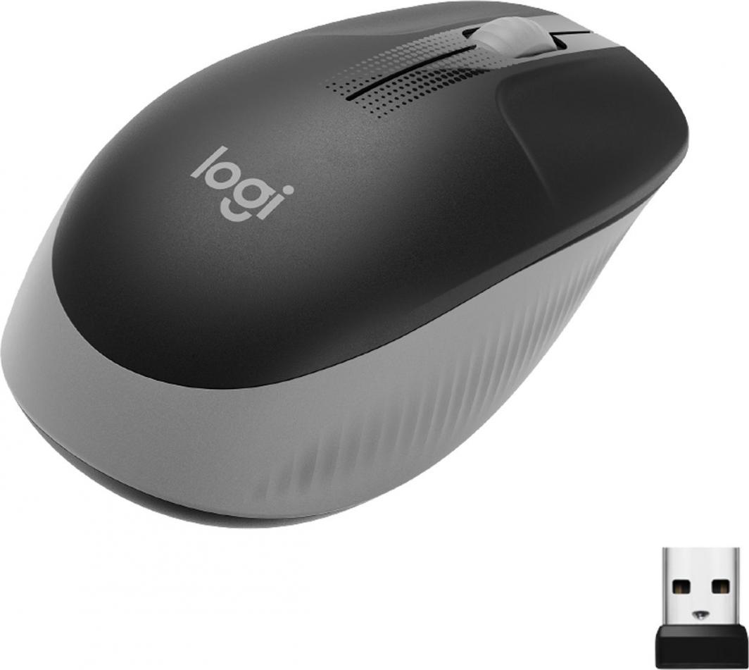 Maus Logitech M190 (910-005906), i zi / hirtë