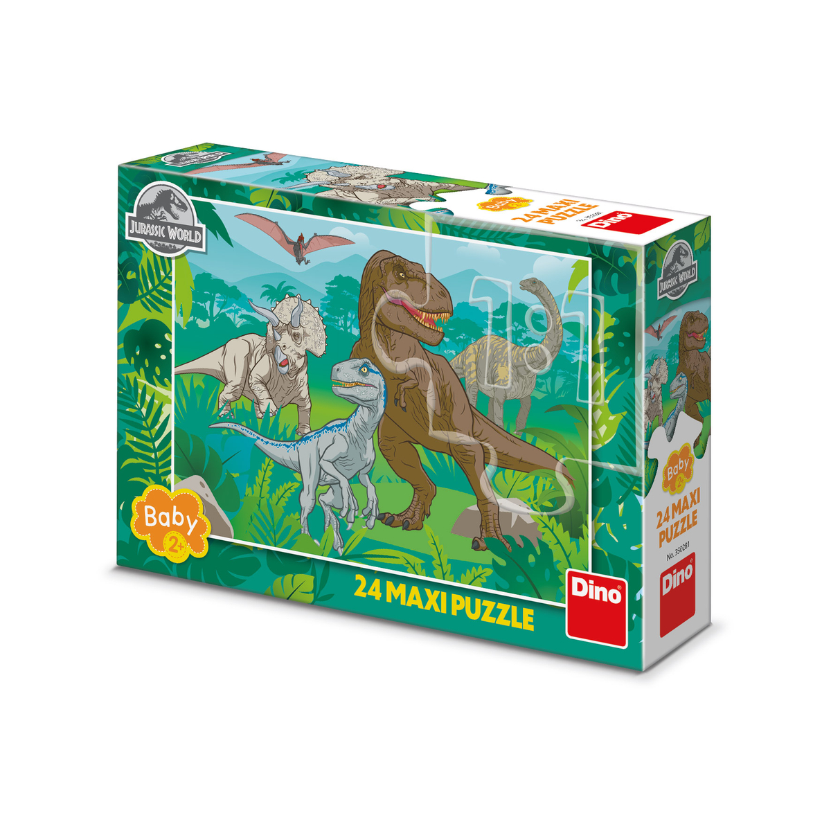 Puzzle Dino Jurassic World, 24 pjesë, 2+ vjeç