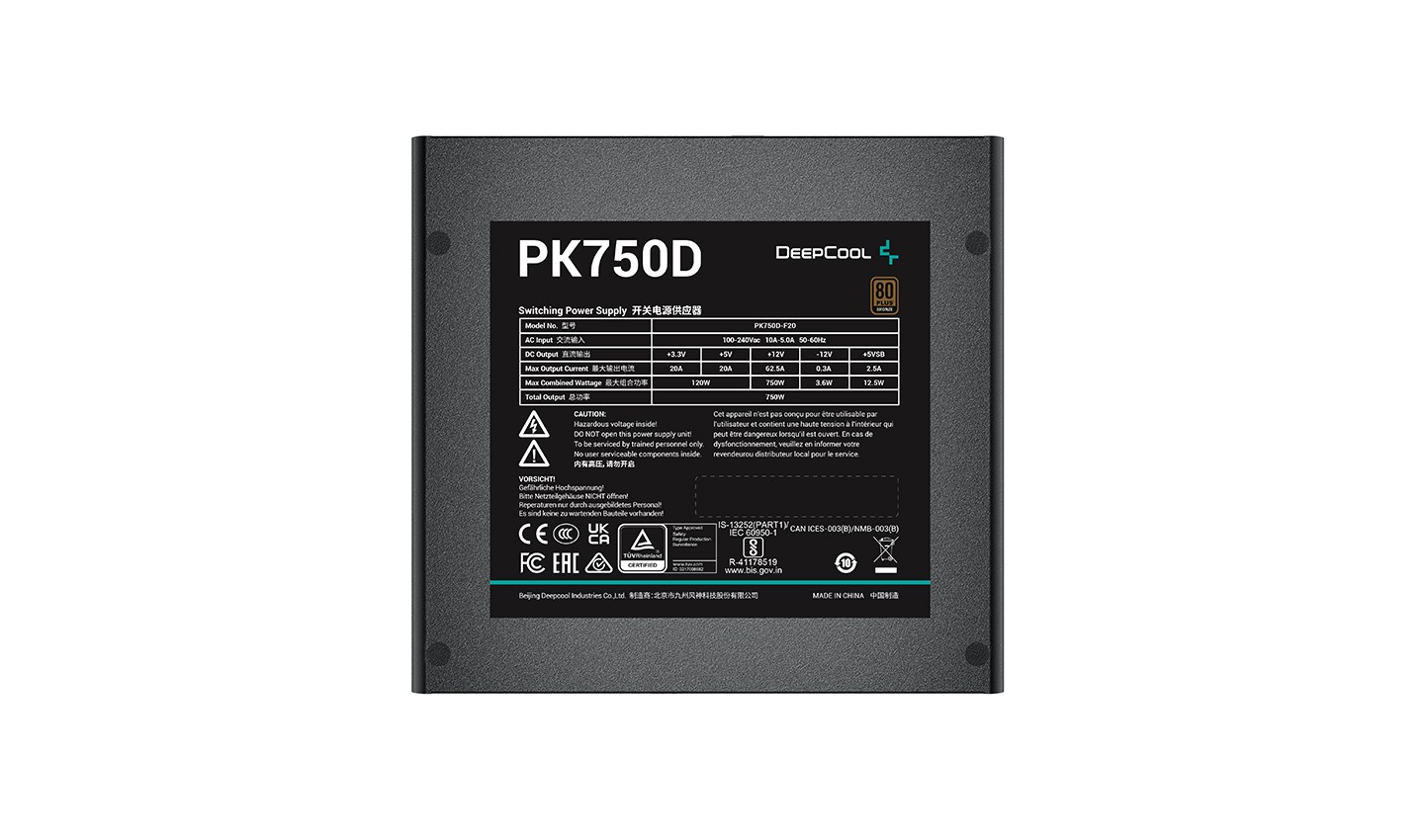 Burim energjie Deepcool PK750D R-PK750D-FA0B-EU , 750W