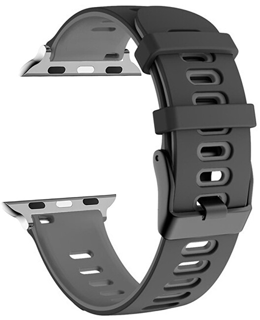 Rrip silikoni 4wrist për Apple Watch 38/40/41 mm, i zi