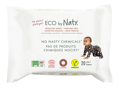 Faculeta të lagështa Eco by Naty, 20 copë