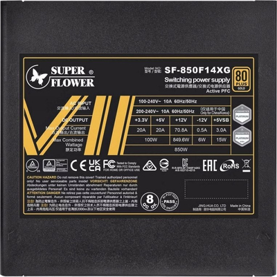 Burim energjie Super Flower Super Flower Leadex VII XG ATX 3.0, 850W