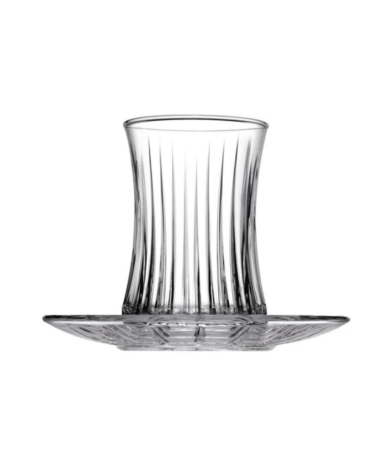 Set - Gota dhe tablla të cajit Paşabahçe Elysia, (6+6 copë)