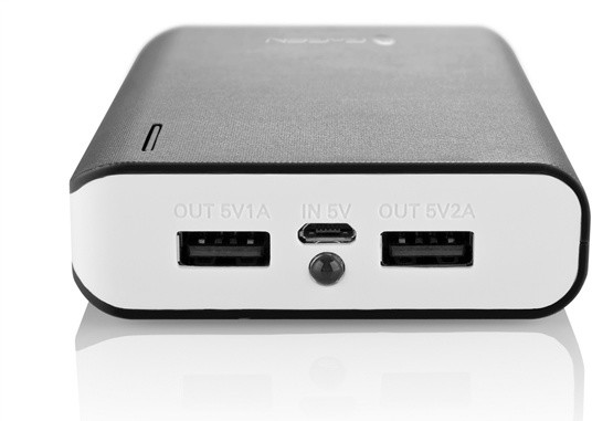 Power Bank GoGEN 10,000 mAh, bardhë e zi