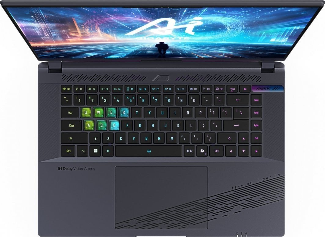 Лаптоп GIGABYTE Aorus 16X 9KG, 16" 165 Hz, Intel Core i7-13650HX, 16 GB RAM, 1 TB SSD, NVIDIA GeForce RTX 4060