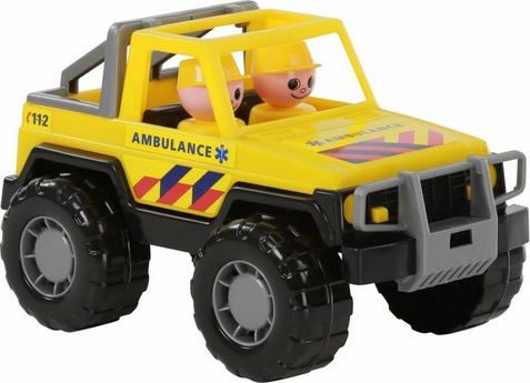 Makinë lodër për shpëtim Wader Jeep Safari Net, e verdhë/e zezë