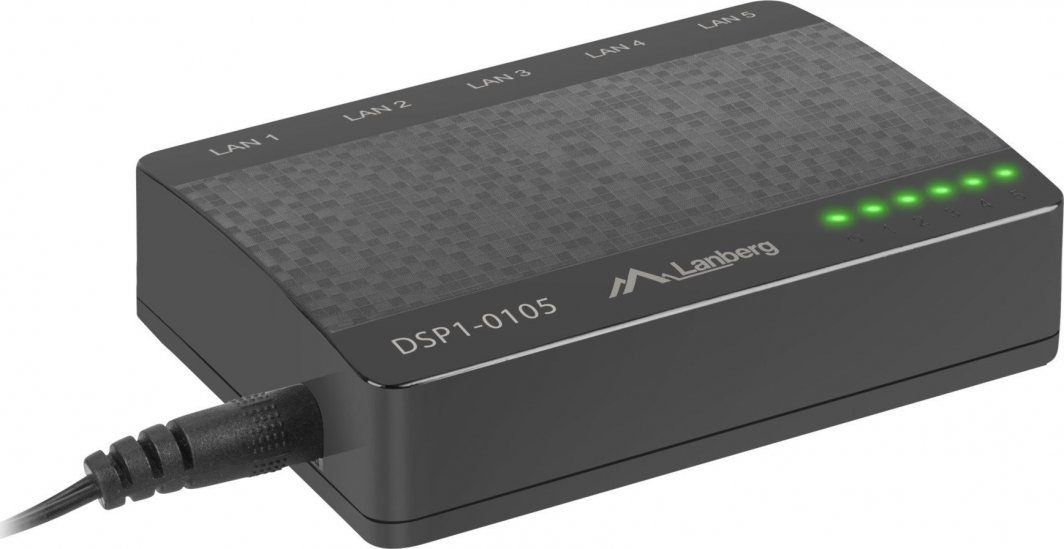 Switch Lanberg DSP1-0105, 1 Gb / s, i zi