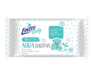 Peceta higjienike të lagështa Linteo Baby Aqua Sensitive, 48 copë