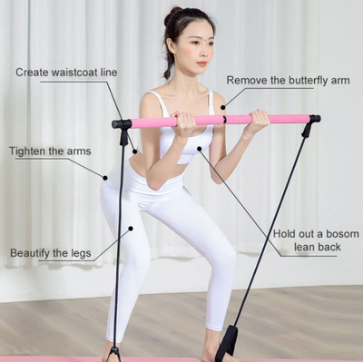 Shkop pilates për stërvitje dhe tonifikim të trupit, rozë SP1