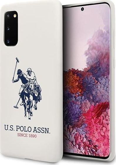 Mbrojtëse US Polo USHCS62SLHRWH për Galaxy S20 G980, e bardhë