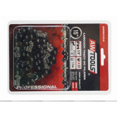 Zinxhir për sharra AWTools 38cm 15 "3/8" 1.3 mm 57-lidhje (AW80104)