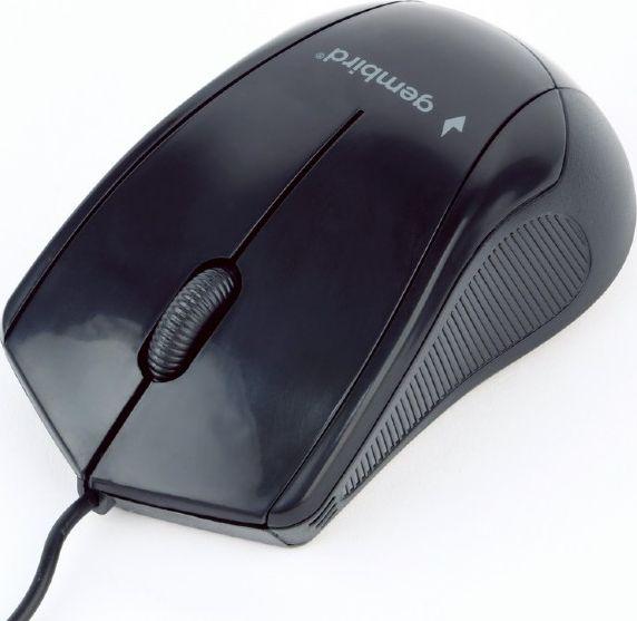 Maus Gembird MUS-3B-02, me kabllo, USB, i zi