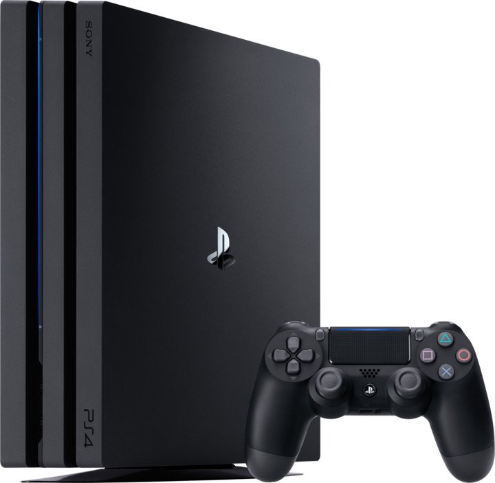 Konzolë PlayStation 4 Pro, 1TB, Gamma Chassis, e zezë + Fortnite (2000 V-Bucks)
