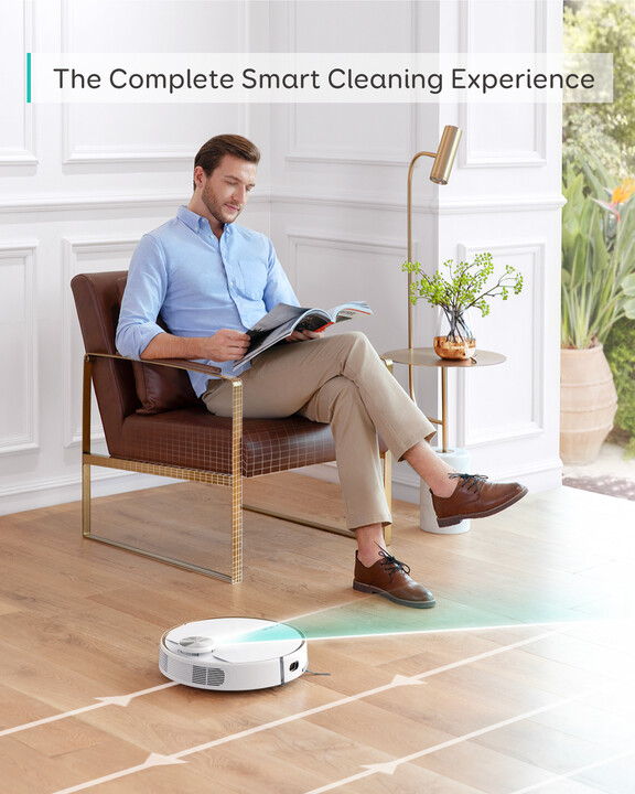 Fshesë robotike Anker Eufy Robovac L70 Hybrid-White (Vacuum & Mopping), e bardhë