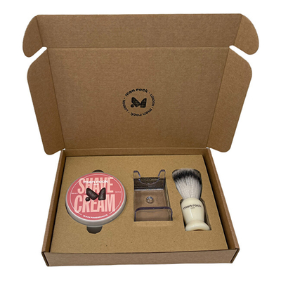 Set p?r rroj? Men Rock London Black Pomegranate, krem rroje 100 g + brush? rroje + mbajt?se p?r brush?