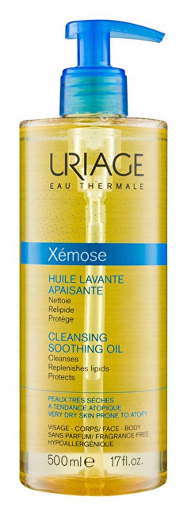 Vaj për pastrim të fytyrës dhe trupit Uriage Xemose, 200 ml 