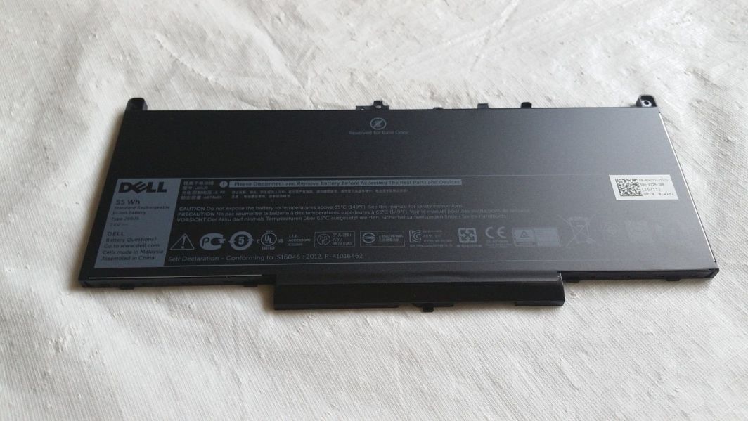 Bateri për laptop Dell, Li-ion, 7.6 V, 55 Wh