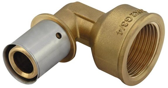 Bërryl KAN-term GW 90° me një unazë të shtypur, 20x2 G1/ 2"K