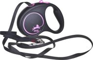 Flexi Black Design Повлекувачки Поводник за Кучиња, Small, 5 m, Pink Flexi Black Design Повлекувачки Поводник за Кучиња, Small, 5 m, Pink
