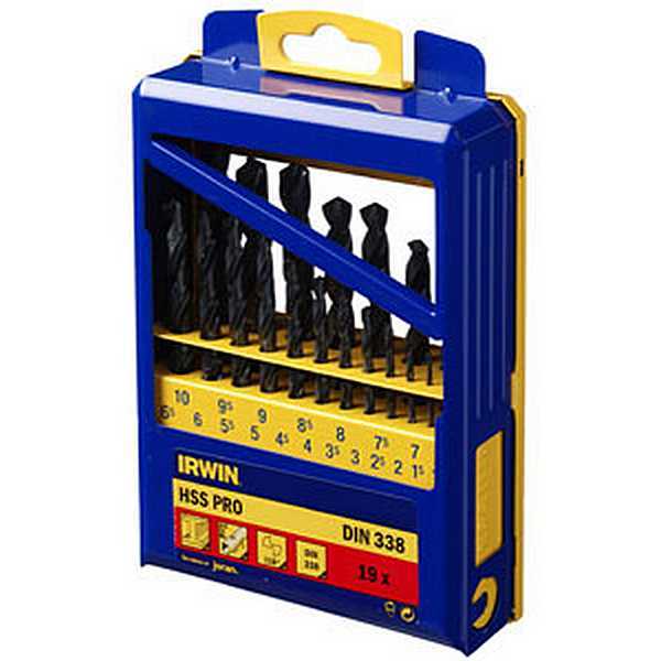 Set majash metalike për turielë Irwin HSS 1.5 2 7 4.5 4 5.5 5 1 3 2.5 3.5 6 10 10.5 11 11.5 12 12.5 13 6.5 7.5 8 8.5 9 9.5mm, cilindrike (10502504)