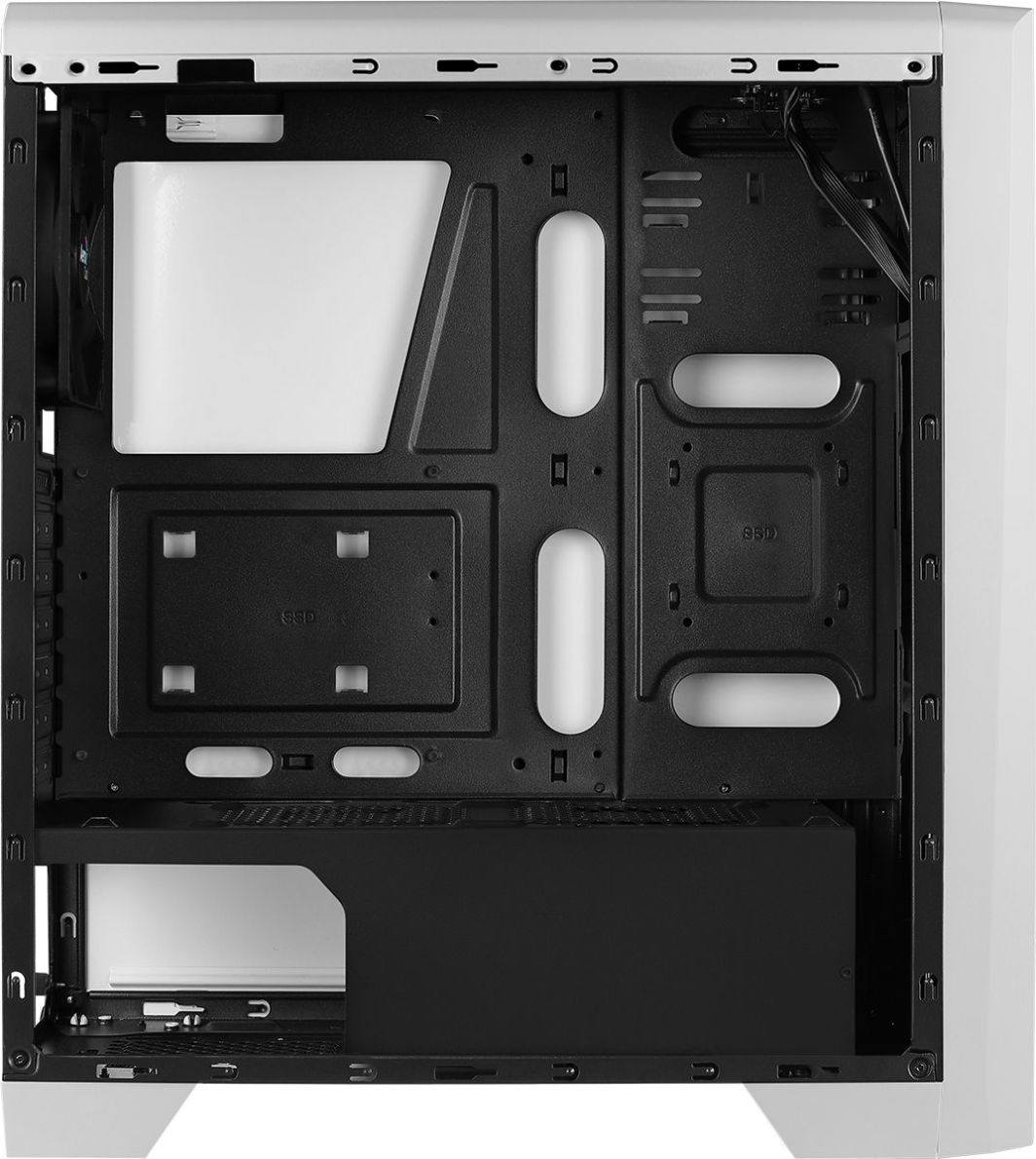 Куќиште за компјутер Aerocool Cylon, бело, Midi Tower