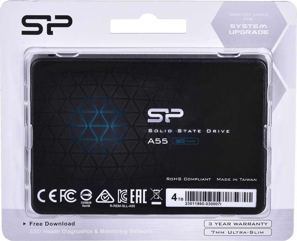 SSD диск Silicon Power A55, 4TB, 2.5" SATA III