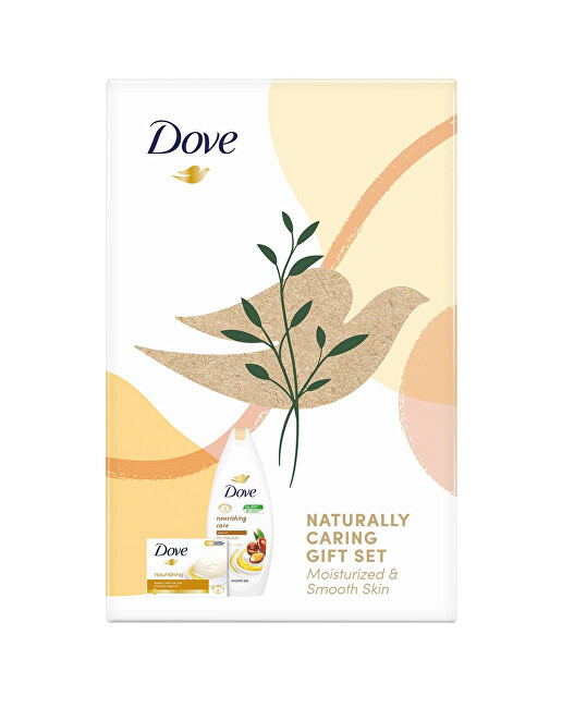 Set për trup Dove Nourishing Care, Xhel dushi 250 ml + sapun i ngurtë 100 g