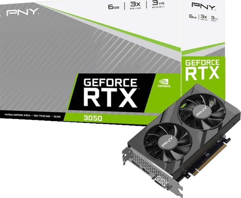 Kartelë grafike PNY GeForce RTX 3050 Verto Dual 6GB GDDR6