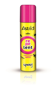 Spraj i lëkurës kundër insekteve Astrid Repelent, 150 ml Spraj i lëkurës kundër insekteve Astrid Repelent, 150 ml
