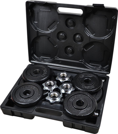 Shtanga për ushtrime EB Fit, 9.5kg, 2 copë, të zeza