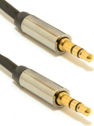 Kabllo Gembird Jack 3.5mm në Jack 3.5mm, 1m, e argjendtë