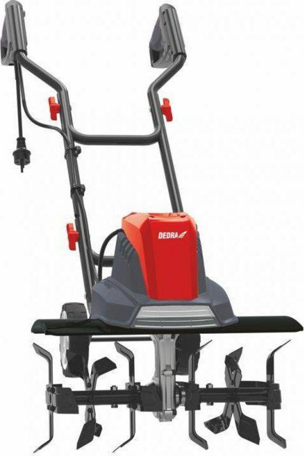 Kultivator elektrik për kopsht Dedra DED8710, i hirtë/kuq
