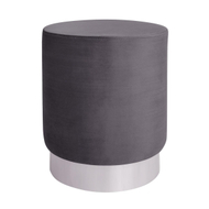 Stol Levy 35×43 cm (HM8408.01), gri/ argjendtë