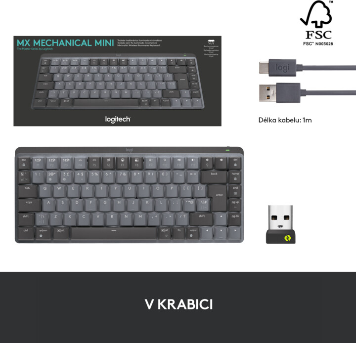 Tastierë Logitech MX Mechanical Mini, hirtë