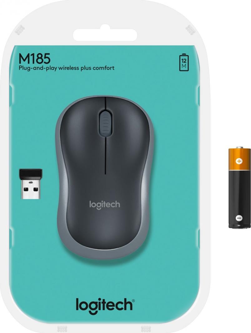 Maus Logitech M185 (910-002238), i hirtë